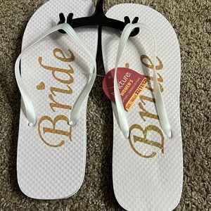 Bride flip flops!